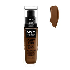 Nyx Can´t Stop Won´t Stop Full Coverage Foundation Walnut