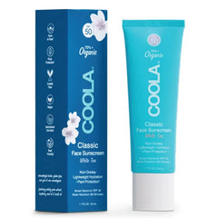 Coola Classic Face Organic Sunscreen Lotion White Tea Spf50