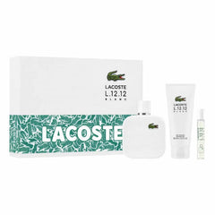 Lacoste L 12 12 Blanc Eau de Toilette Spray Set 3 Pieces
