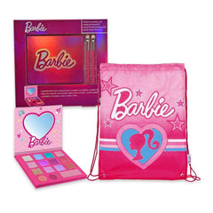 Cartoon Barbie Niños Set Sombra De Ojos y Brillo De Labios 1un