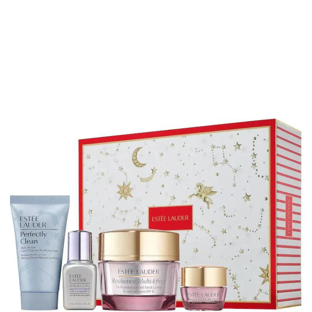 Estée Lauder Estee Lauder Resiliance Multi-Efect Crema Cara y Cuello Crema Contorno De Ojos 5ml Limpiador 30mlserum Perfectionist 15ml