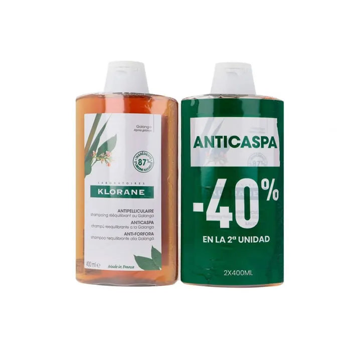 Klorane Duplo Shampoo Galanga 2x400ml
