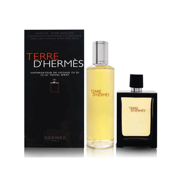 Terre D'hermes Eau De Perfume Spray Refillable Set 2 Pieces