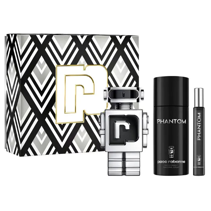Paco Rabanne Phantom Eau De Toilette Spray 100ml 3 Pieces