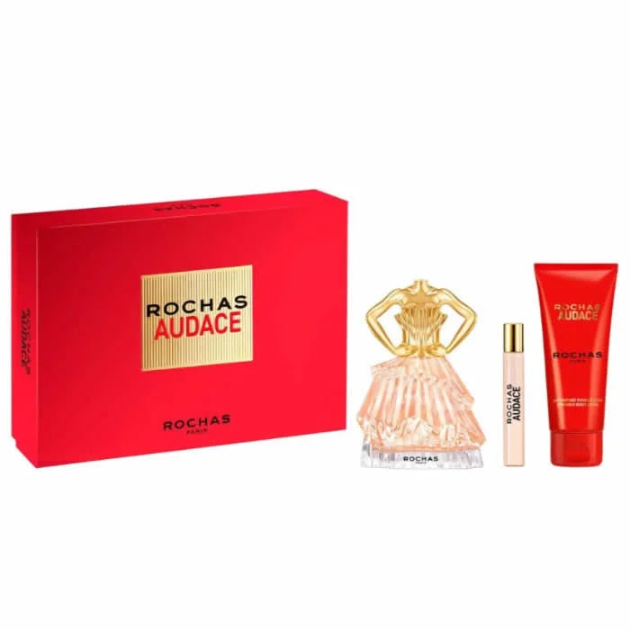 Rochas Audace Eau De Perfume Spray Set 3 Pieces