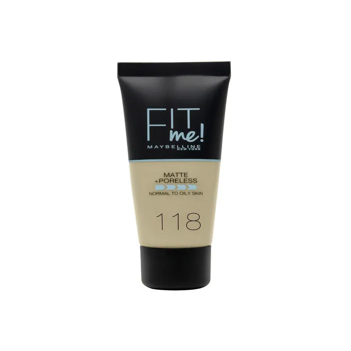 Maybelline Fit Me Matte + Poreless Foundation 118 Nude