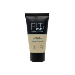 Maybelline Fit Me Matte + Poreless Foundation 118 Nude