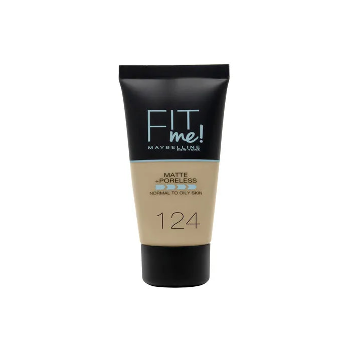 Maybelline Fit Me Matte + Poreless Foundation 124 Soft Sand