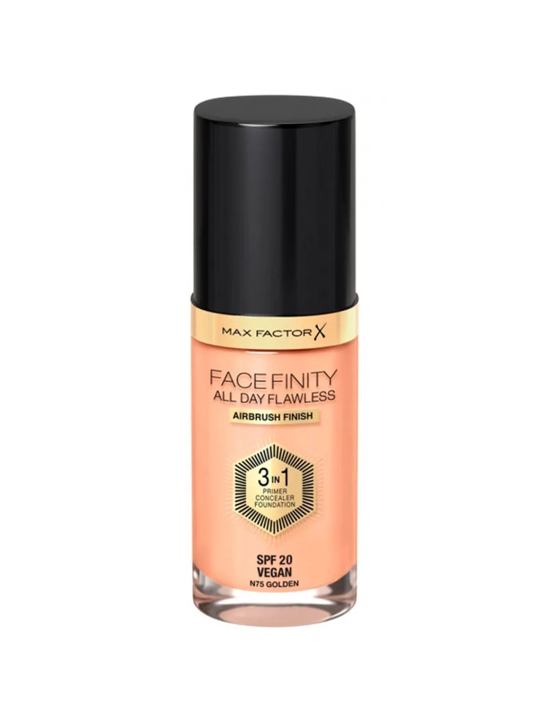 Max Factor Facefinity 3in1 Primer, Concealer y Foundation 75-Golden