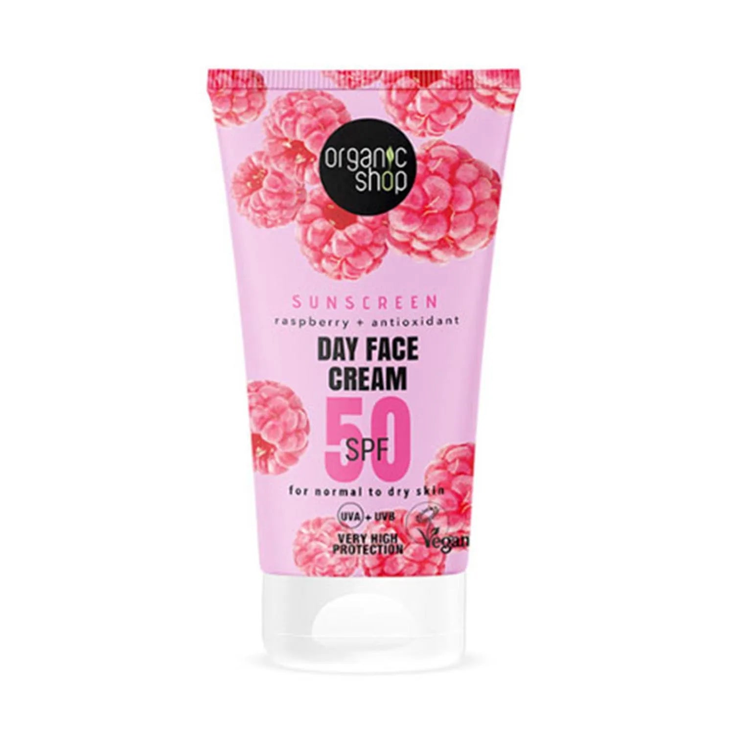 Organic Shop Raspberry Crema Facial De Dia Spf50