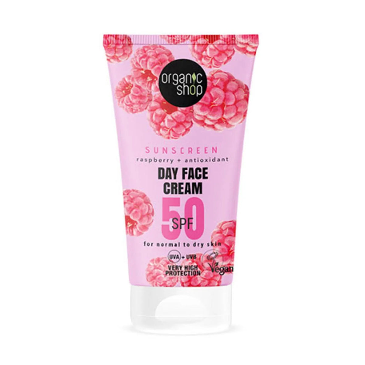 Organic Shop Raspberry Crema Facial De Dia Spf50