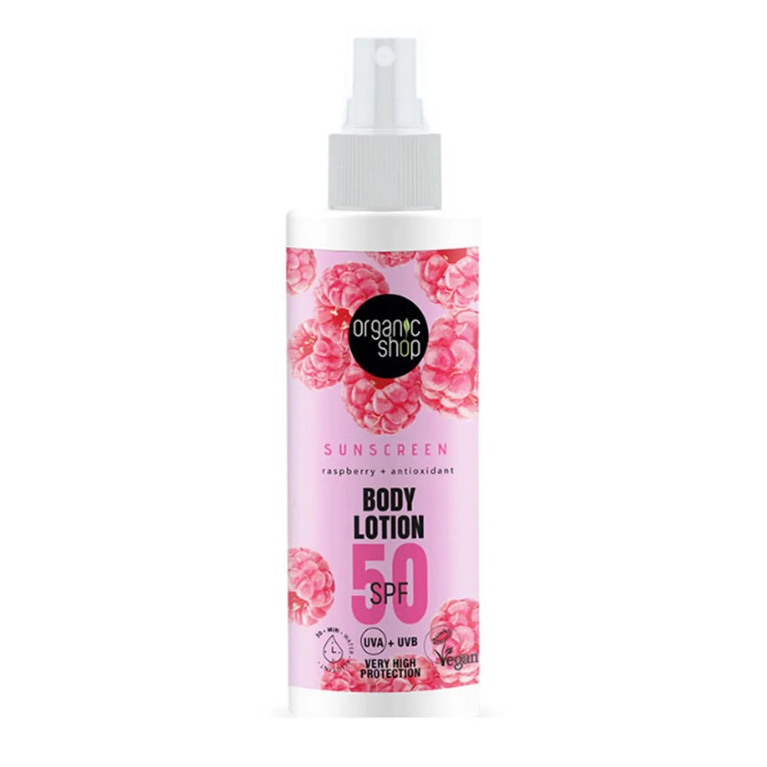 Organic Shop Raspberry Locion Corporal Spf50