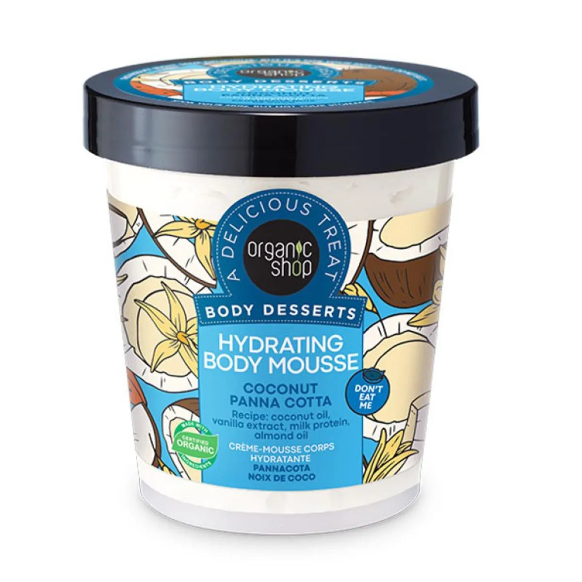 Organic Shop Hydrating Espuma Corporal Coconut y Pannacotta