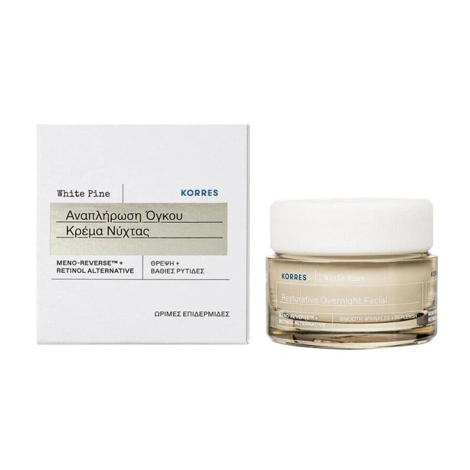 Korres White Pine Restorative Overnight Crema Facial