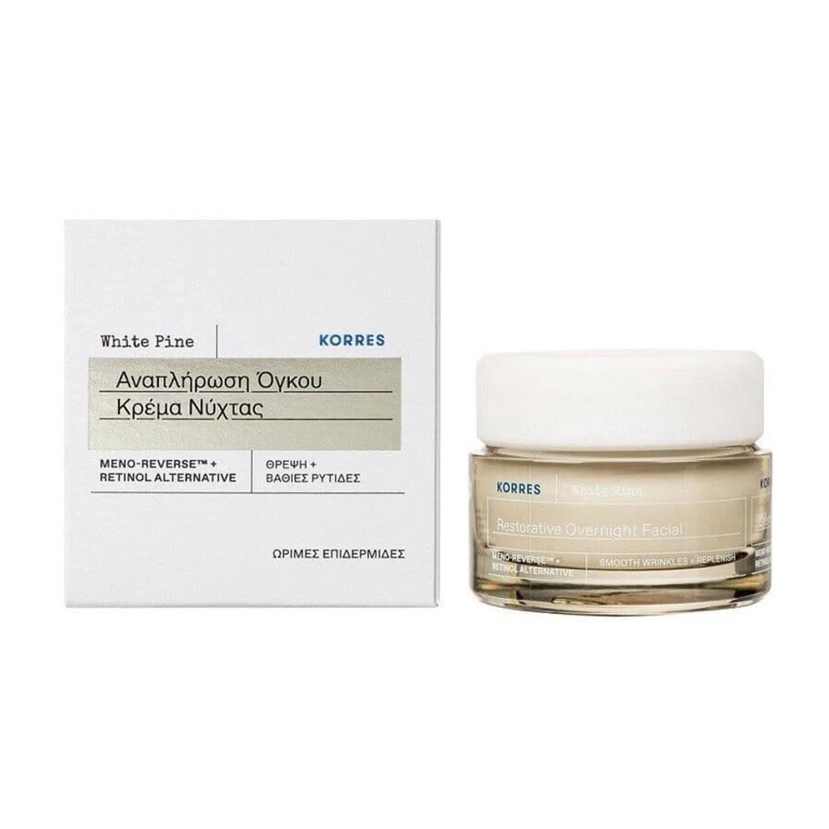 Korres White Pine Restorative Overnight Crema Facial
