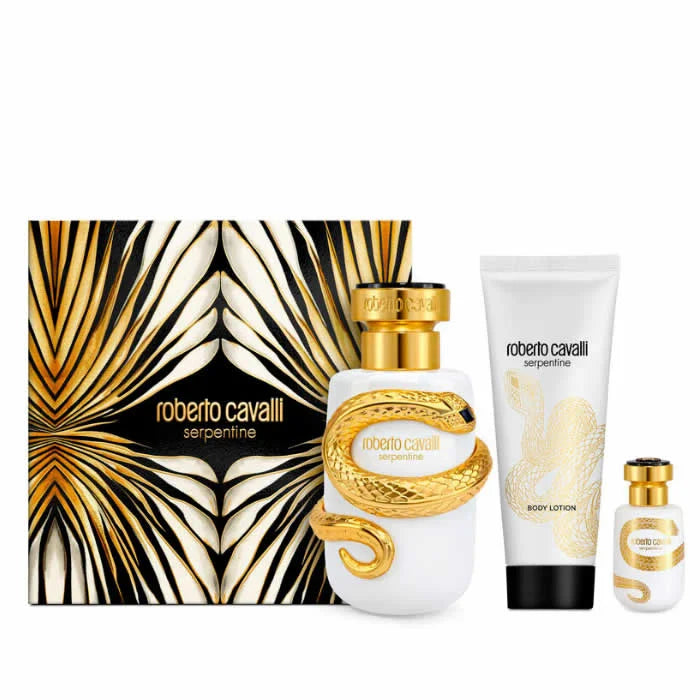 Roberto Cavalli Serpentine Eau De Parfum Spray Set 3 Pieces