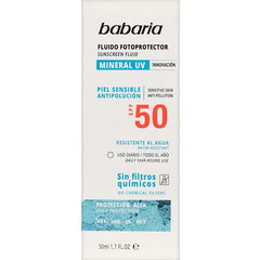 Babaria Sun Mineral Fotoprotector Facial Fluid  Spf50
