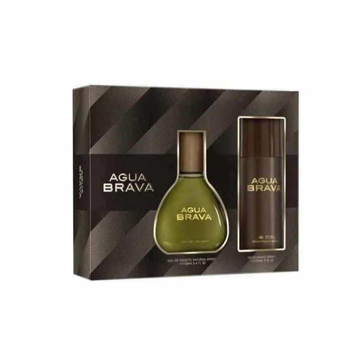 Puig Agua Brava Eau De Toilette Spray Set 2 Pieces