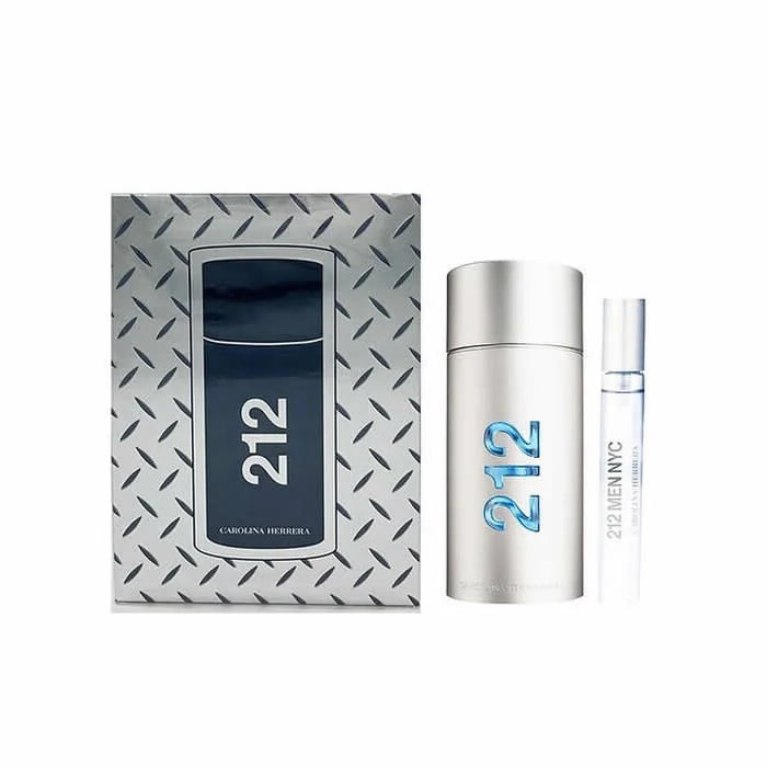 Carolina Herrera 212 Men Nyc Eau De Toilette Spray Set 2 Pieces